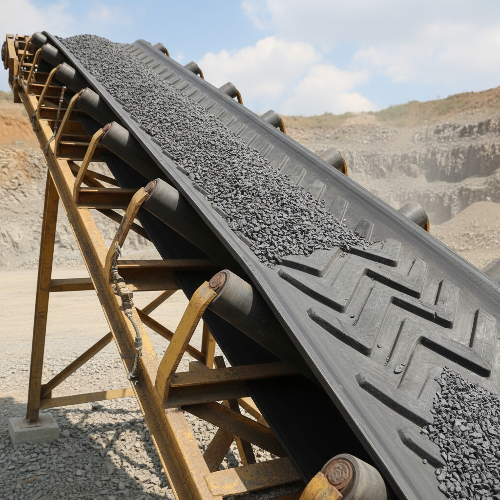 Conveyor Drums For Preventing Material Slippage On Slopes