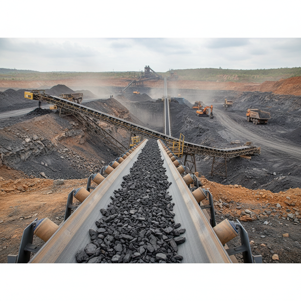 Pvc Light-Duty Conveyor Belts For Mining And Coal Site Operations