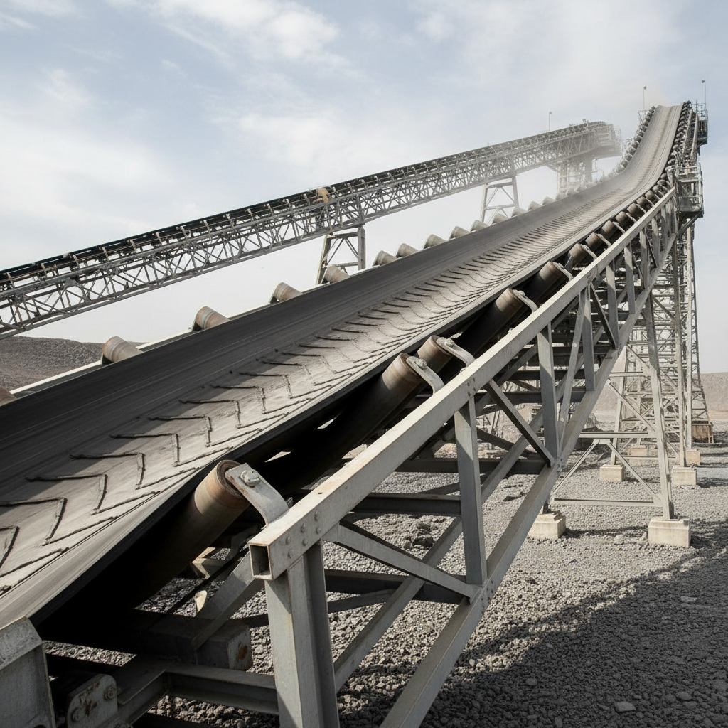 Steel Cord Conveyor Belts For High-Angle Incline Lifting And Moving