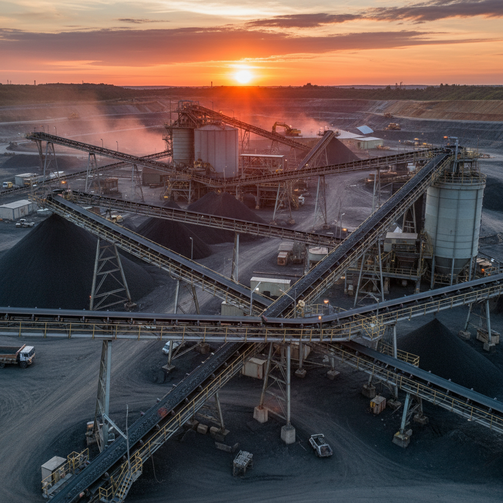 Layered Conveyor Belts For Mining And Coal Site Operations