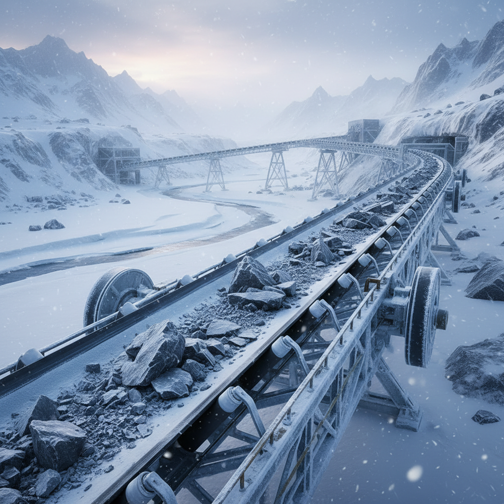 Laminated Conveyor Belts For Extreme Cold-Weather Outdoor Hauling