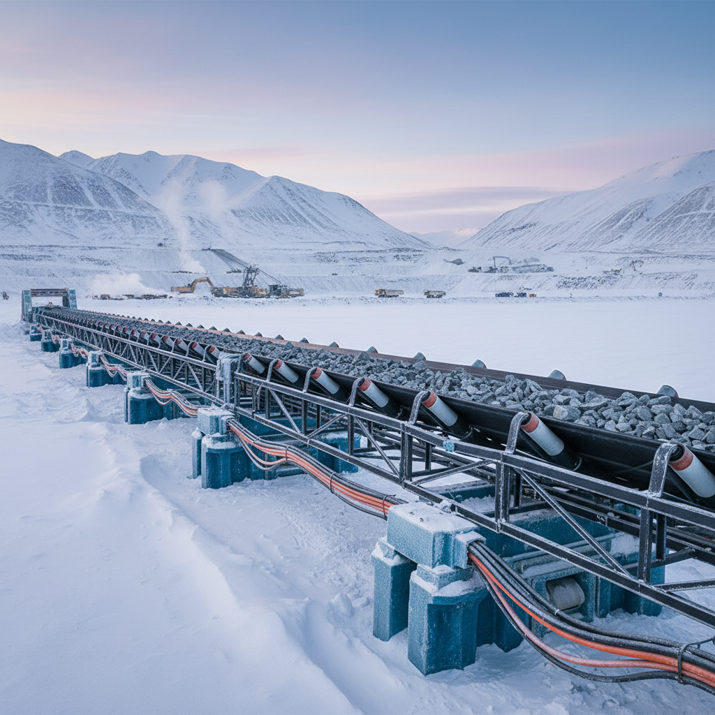 Nylon Conveyor Belts For Extreme Cold-Weather Outdoor Hauling