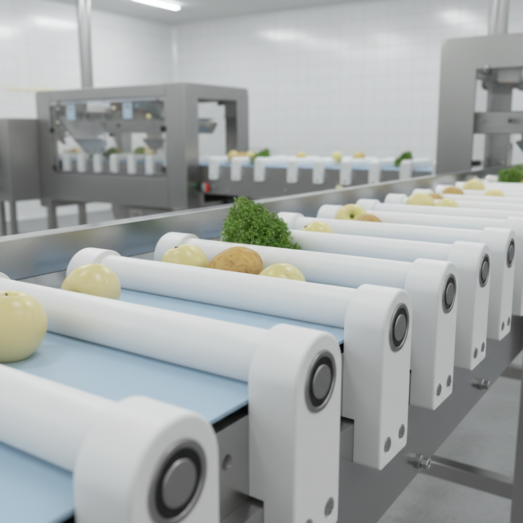 Conveyor Idlers For Food-Grade And Light-Duty Sorting