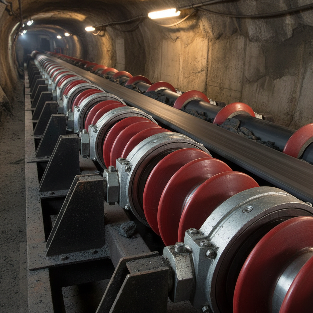 Spiral Idlers For Fire-Risk Underground Environments