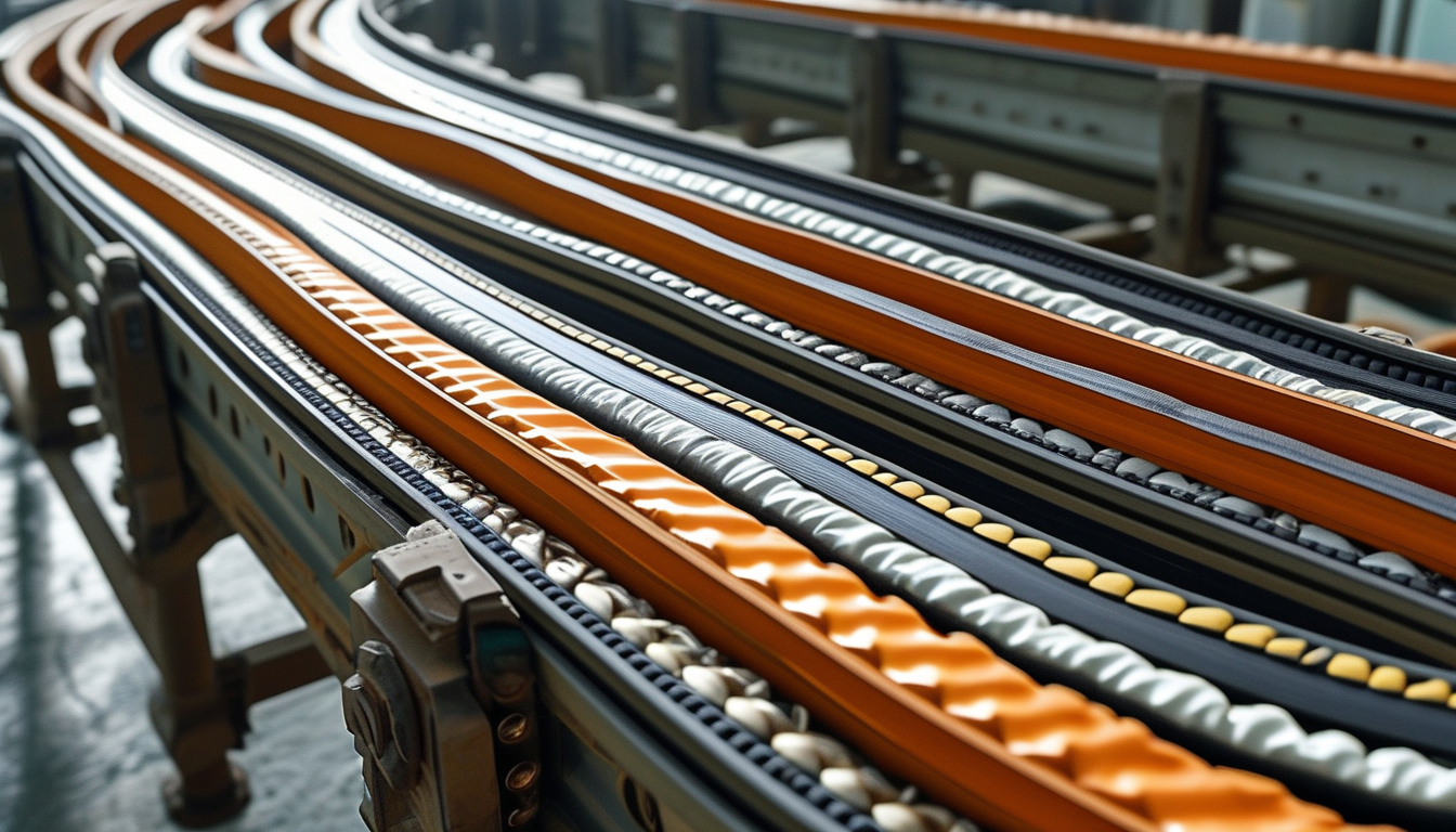 Layered Conveyor Belts For Long-Distance High-Tension Load Bearing