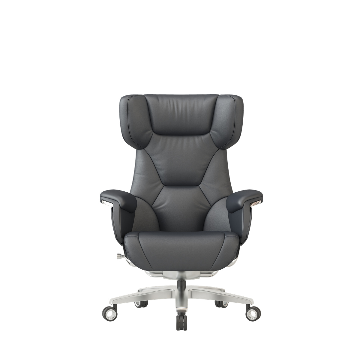 E zezë, ergonomike moderne, rrotulluese ekzekutive e zyrës së Presidentit Karrige e shefit Headrest Karrige sallon karrige zyre-produkt