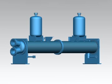 Multi-Systems-Überflutungsverdampfer mit Kondensator...