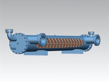 Straight-Tube, Multi-Circuits, DX Evaporator with Spiral Baffle