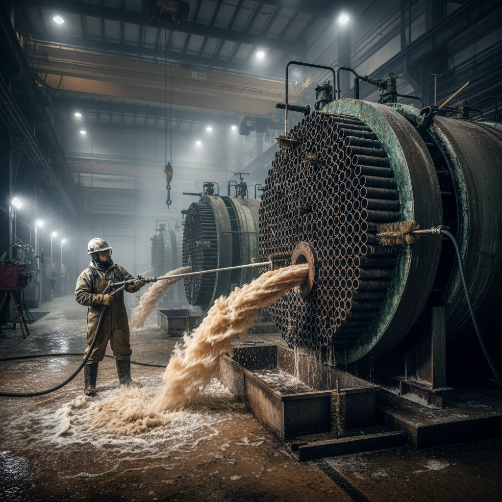 Condenser Tube Cleaning For Geothermal Energy Conversion