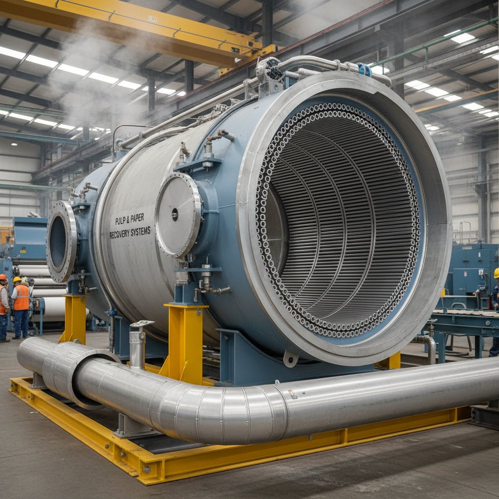 Single Circuit Titanium Tube Condenser For Pulp And Paper Mill Heat Recovery