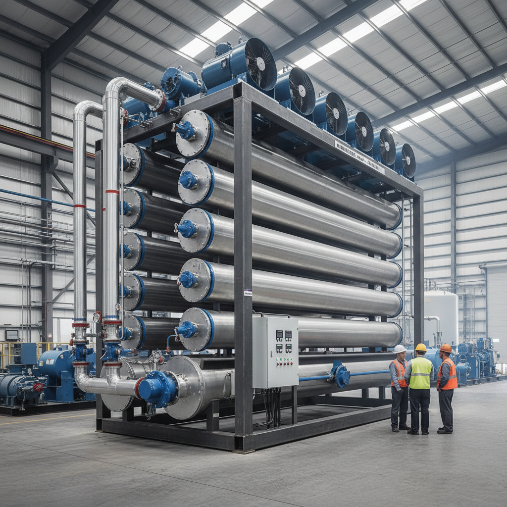 Parallel Flow Condenser For Industrial Ammonia Refrigeration Plants