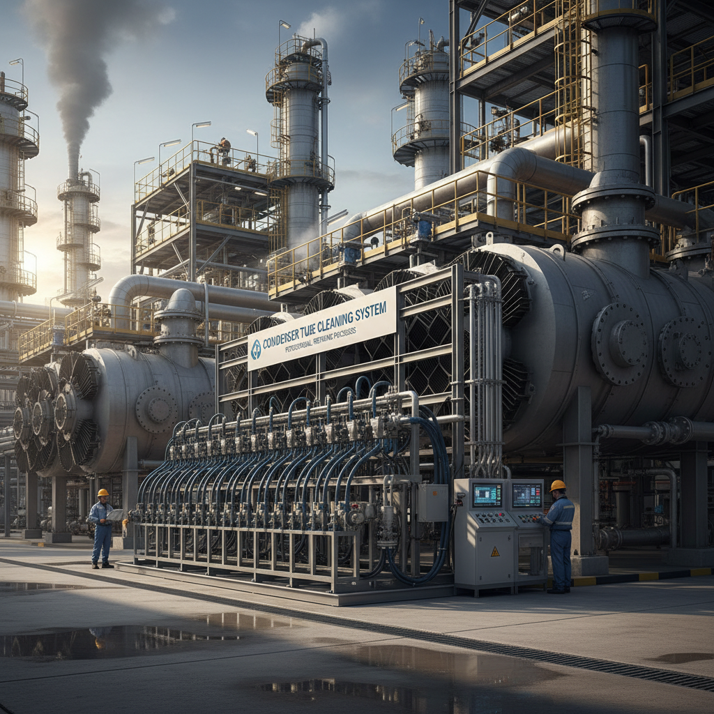 Condenser Tube Cleaning System For Petrochemical Refining Processes