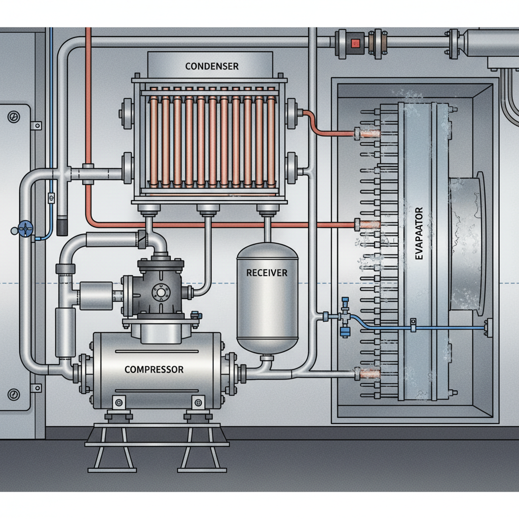 Compressor Condenser Evaporator For Marine And Offshore Vessel Refrigeration
