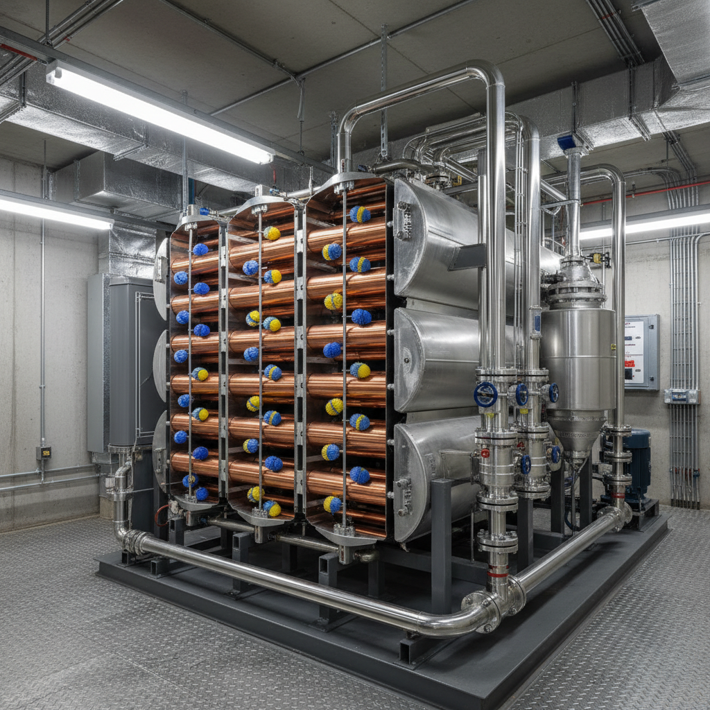 Condenser Tube Cleaning System For Commercial High-rise HVAC Systems