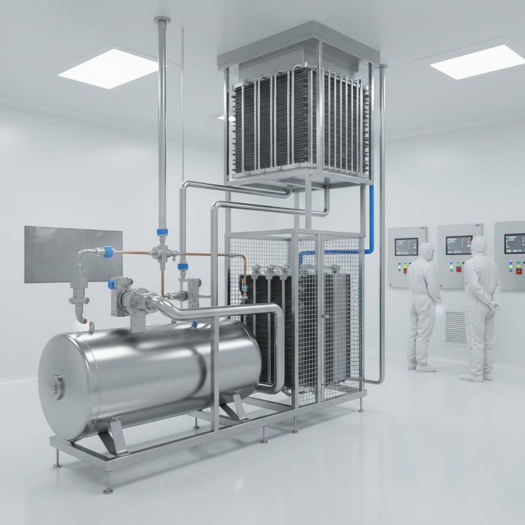 Compressor Condenser Expansion Valve Evaporator For Pharmaceutical Cleanroom Climate Control