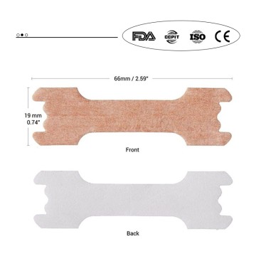 Bone-shaped double elastic nasal strips strong adhesive