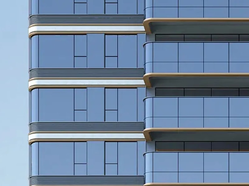Aluminum Profile for Modern Glass Curtain Wall Facades detail 2
