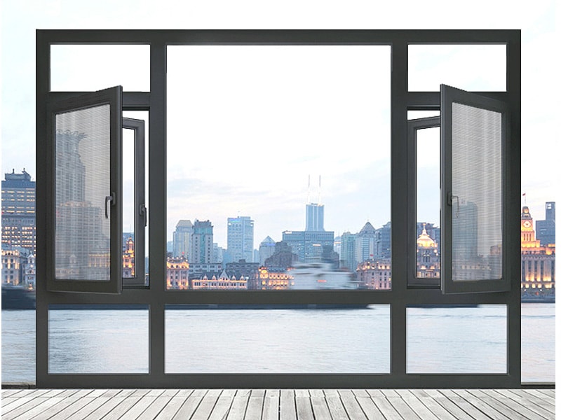 Customizable Aluminum Casement Window Profile OEM Supported detail 3