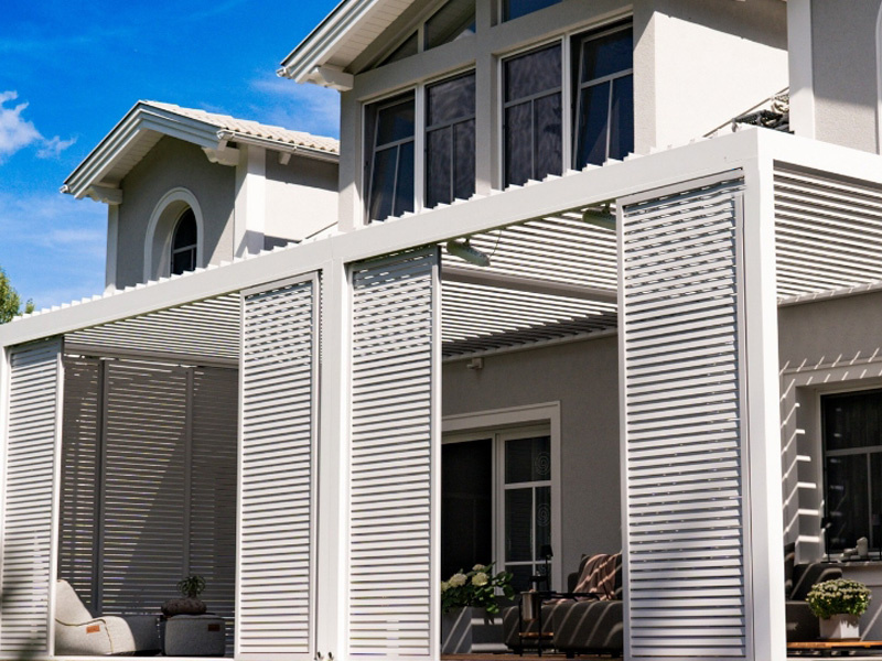 Aluminum profile garden pergola 02