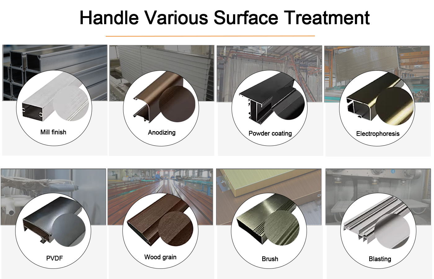 Aluminum Tile Trim Surface Treatment