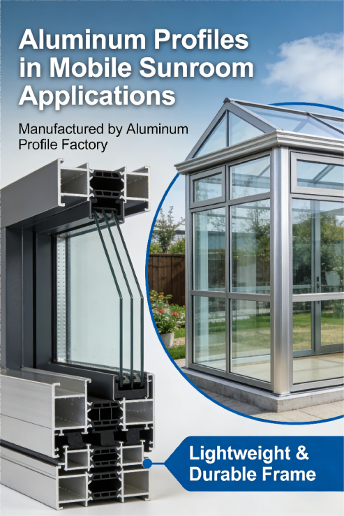 High-quality aluminum profiles for mobile sunrooms