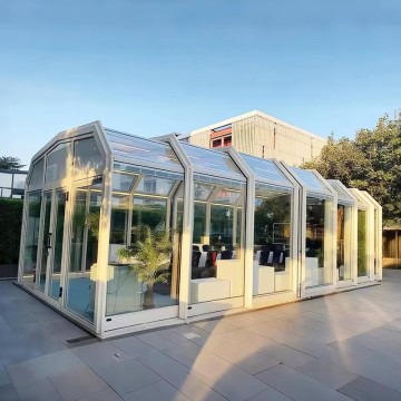 Retractable Aluminum Glass Sunroom