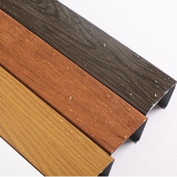 Wood Grain Aluminum U-Baffle Ceiling