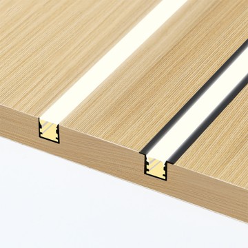 China Suppliers Factory Recessed Wood Panel LED Aluminum Channel for Seamless Linear Lighting Solutions
