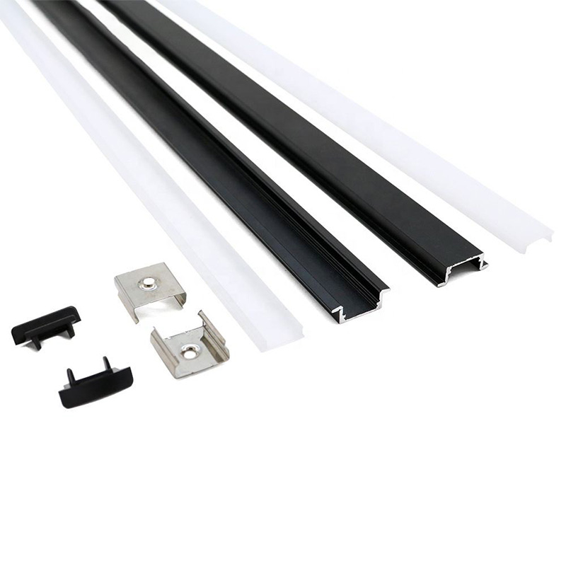 Slim Black LED Strip Profile