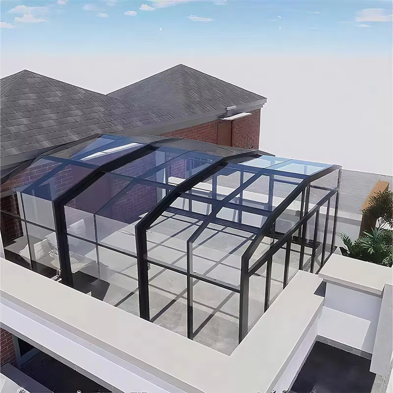 Retractable Aluminum Glass Sunroom