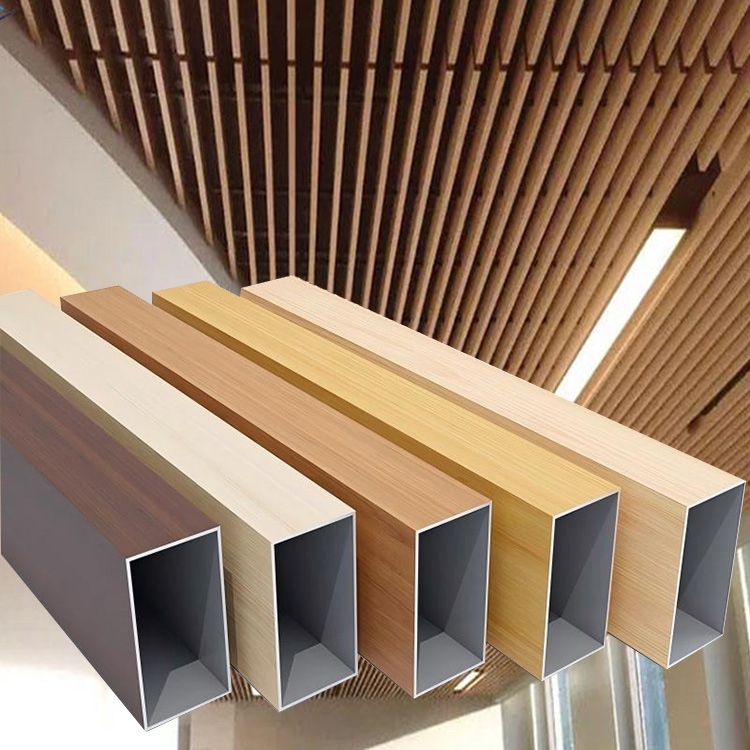 Wood Grain Linear Aluminum Ceiling