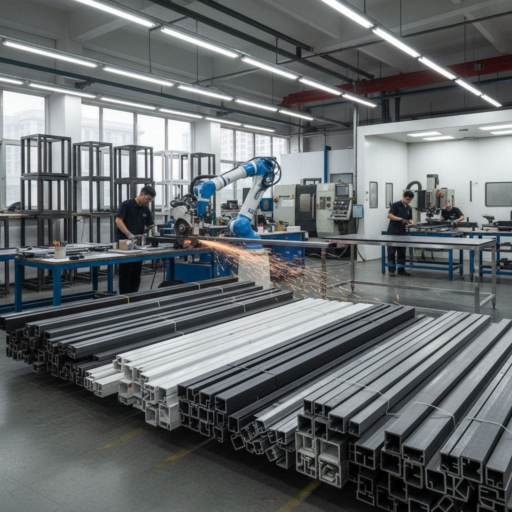 Construction Aluminum Profiles For Furniture Manufacturing