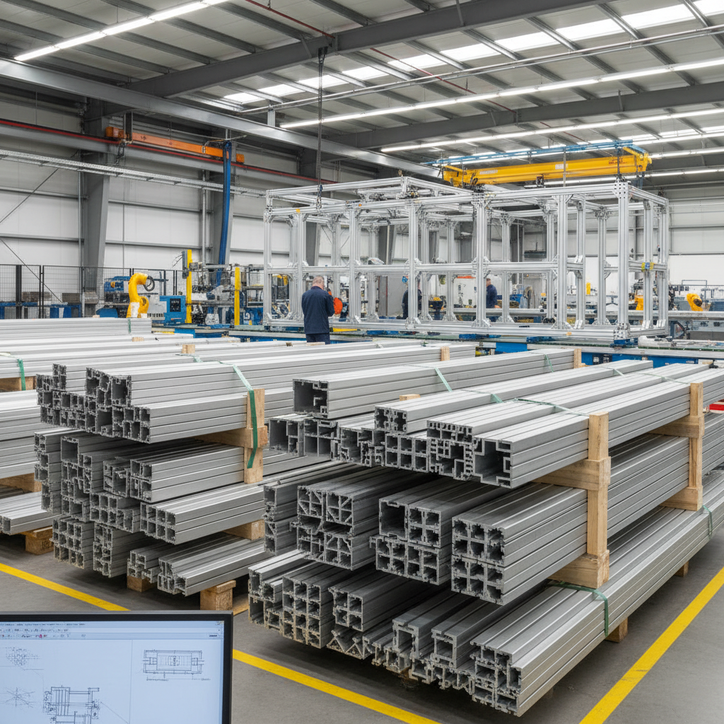 Aluminum Extruded Profiles For Industrial Frameworks