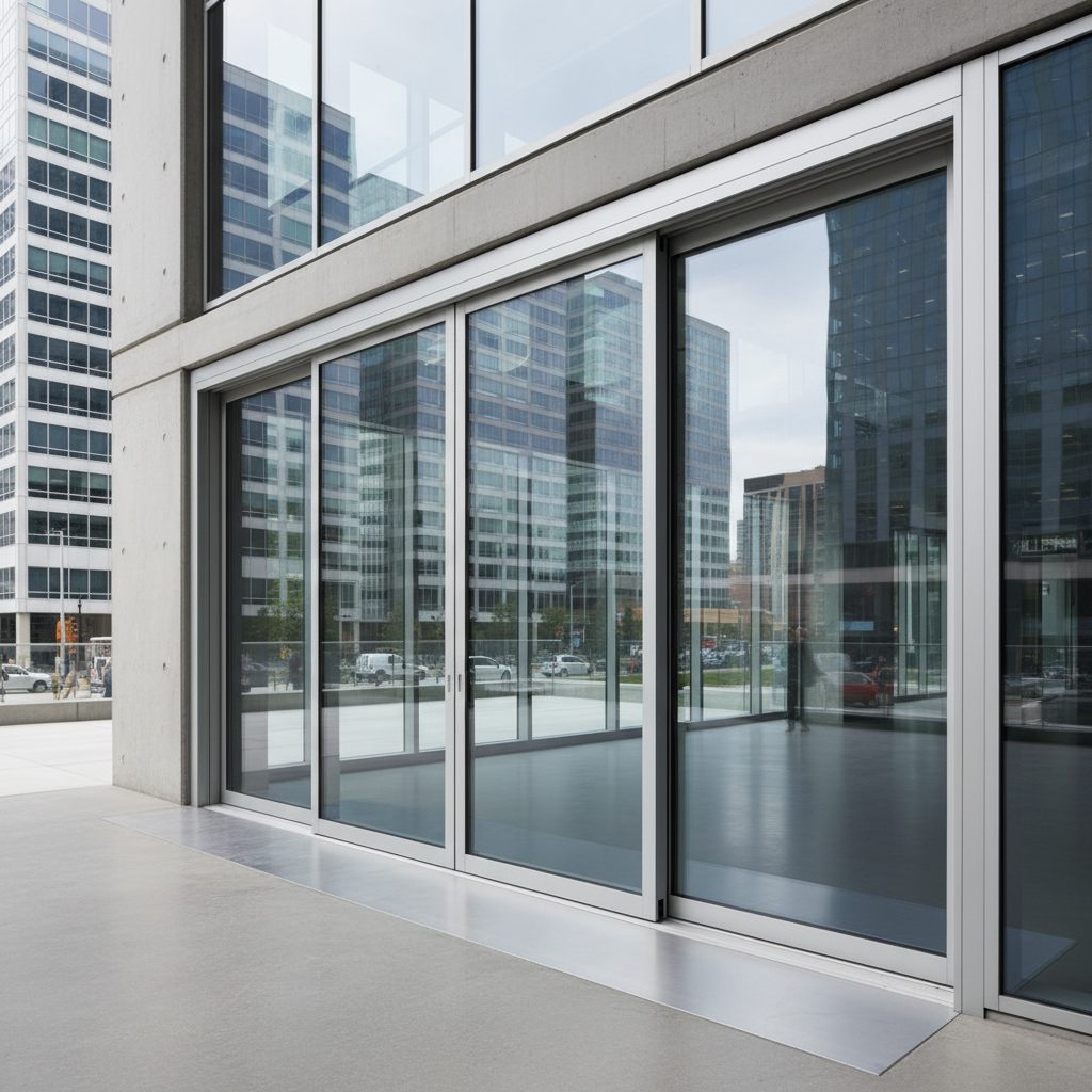 Aluminum Door Profile Sliding For Commercial Architecture
