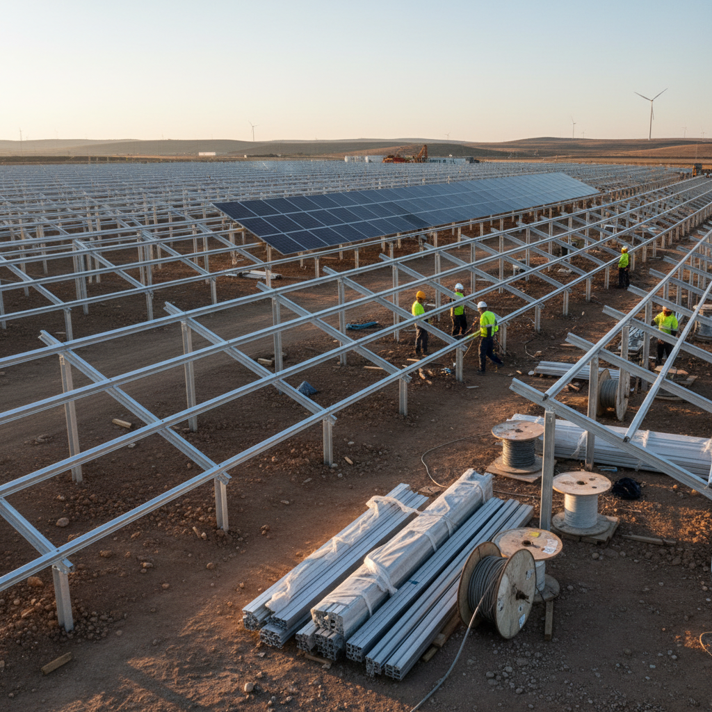 Construction Aluminum Profiles For Solar Energy Systems