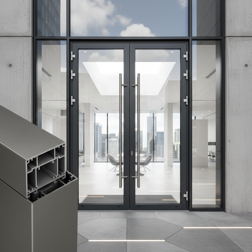 Aluminium Door Profile For Commercial Architecture