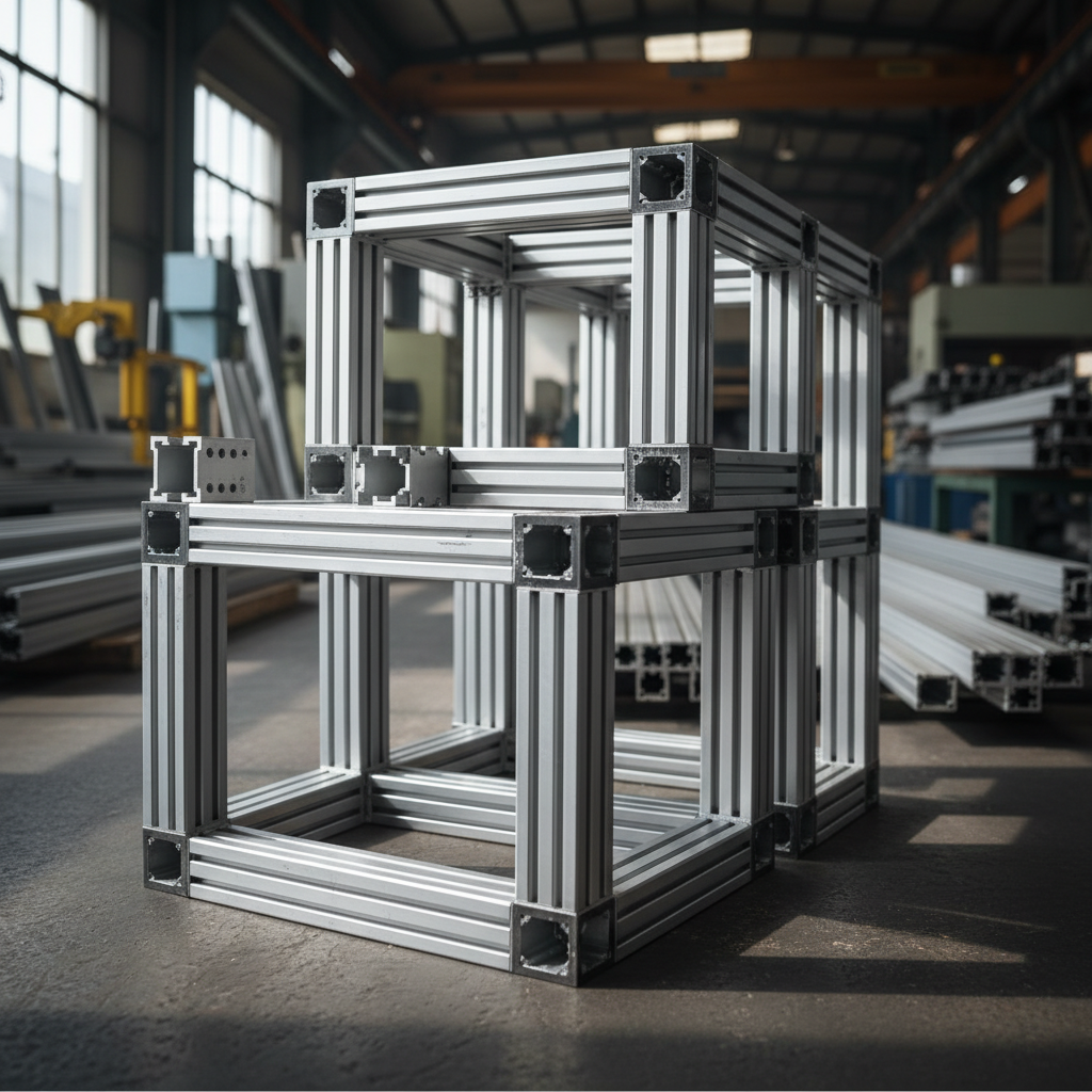 Extruded Aluminum Profiles For Industrial Frameworks