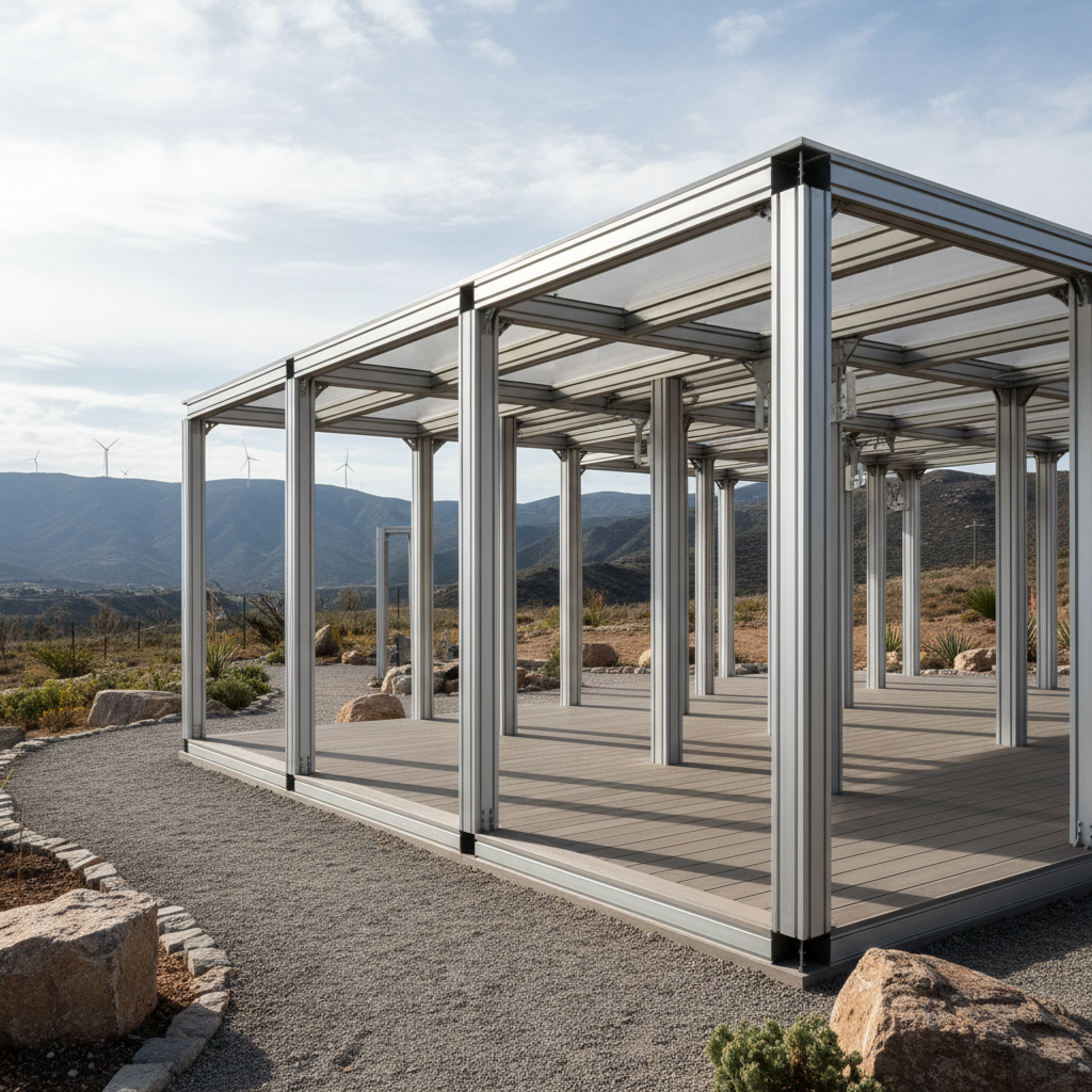 Industrial Aluminum Profiles For Outdoor Structures