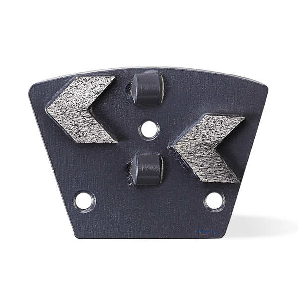 PCD Trapezoid Diamond Grinding Shoes Arrow Shaped 2 Segments