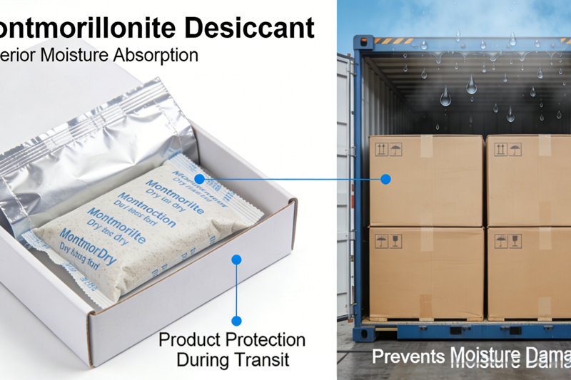 Applications of Montmorillonite/Bentonite Desiccant