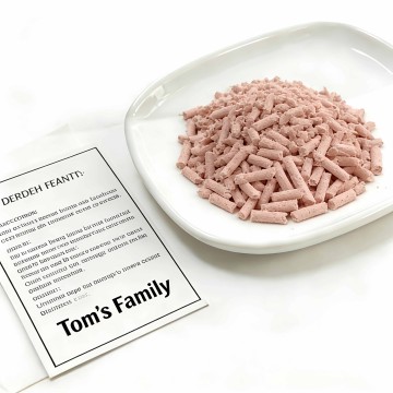 Peach fragrance tofu cat litter, low dust and clumping, quick to flush toilet