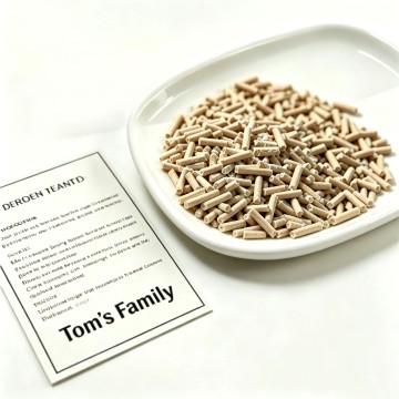 Bamboo fiber sodium based ore mixed cat litter