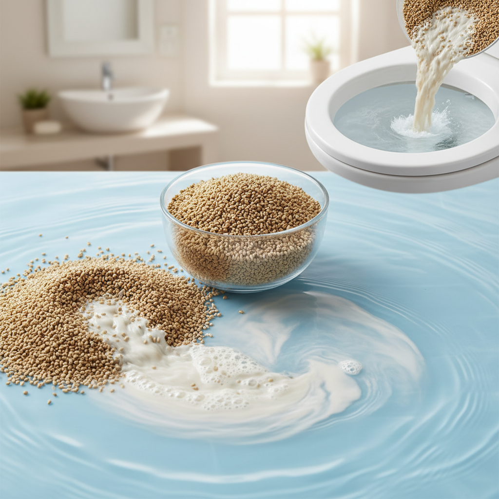 High Absorbency Cat Litter For Flushable And Water-Soluble Disposal