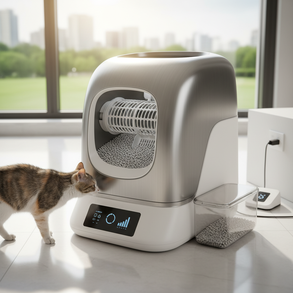 Non-Clumping Cat Litter For Smart And Automated Litter Management