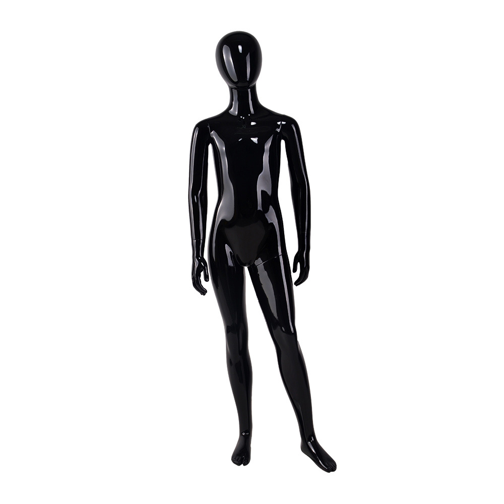 Hot window display children's model props black full body mannequin children's mannequins fiberglass display mannequin