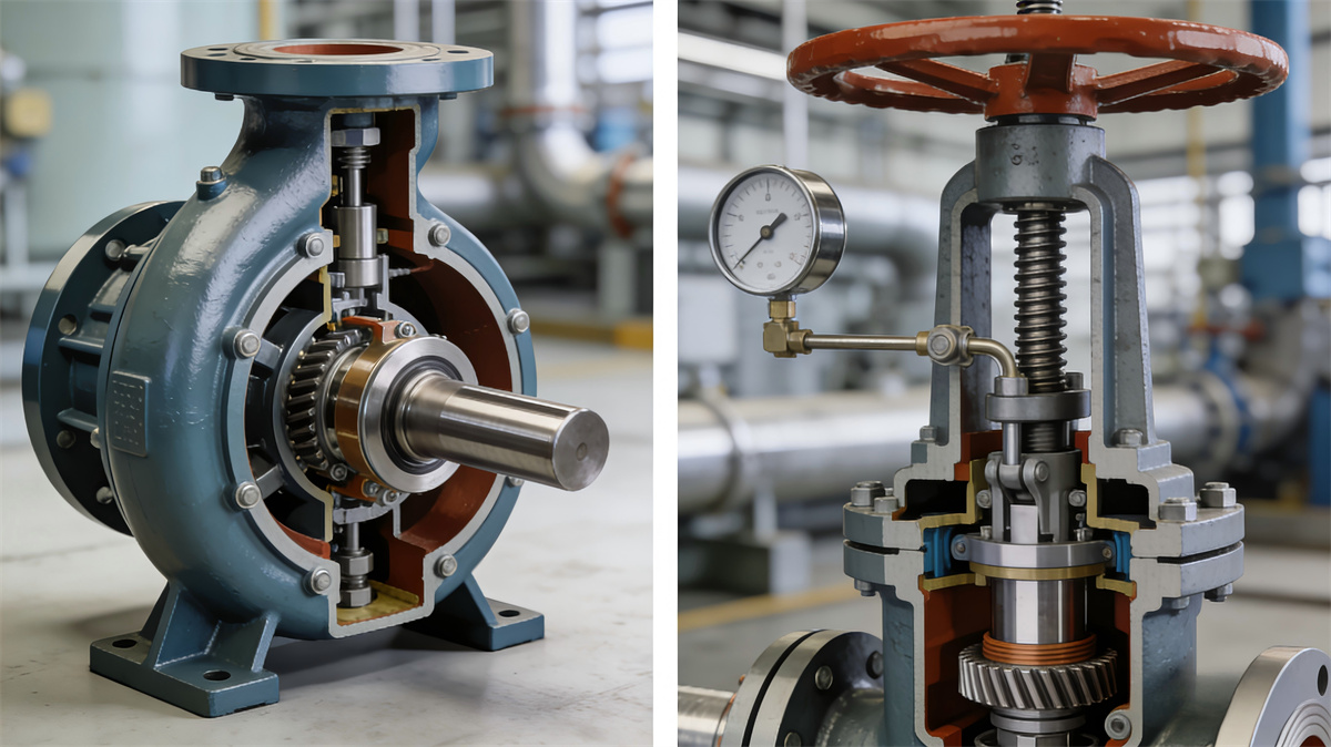 Pièces de pompes et de vannes industrielles en acier inoxydable 03