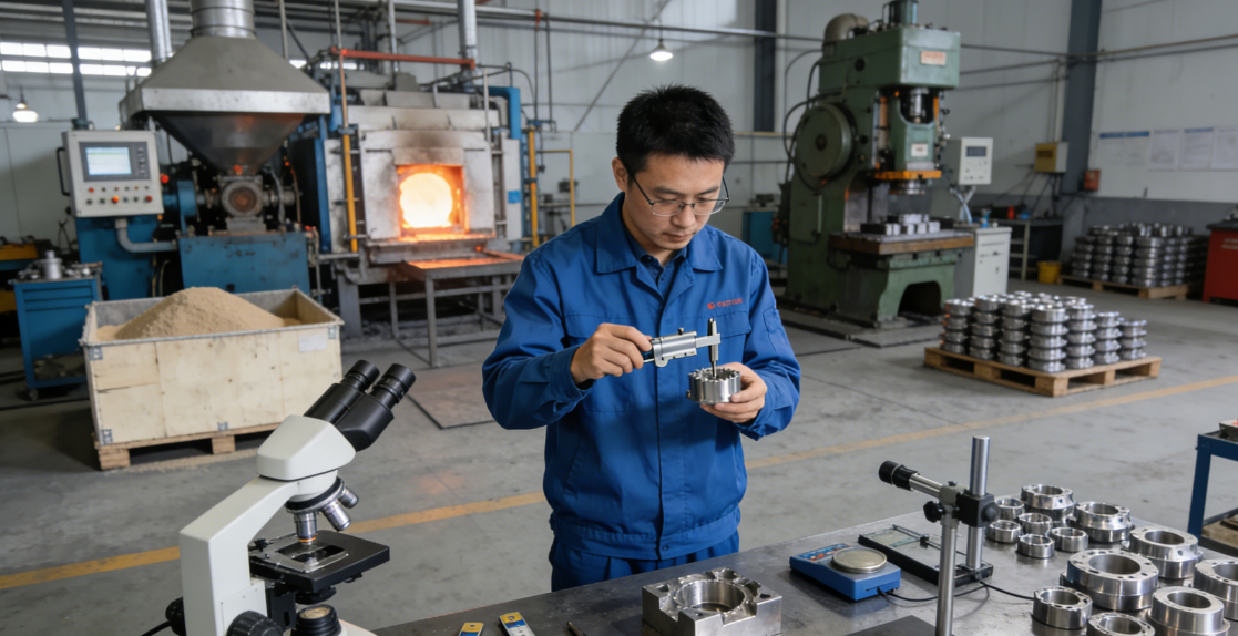 Machines Weifeng Junlong : Un contrôle qualité rigoureux constitue une ligne de défense solide pour la fonderie de précision.
