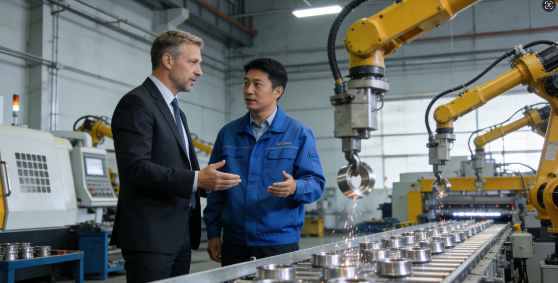 Visite de clients étrangers et discussions sur la coopération - Weifang Junlong Machinery accueille une délégation de clients étrangers