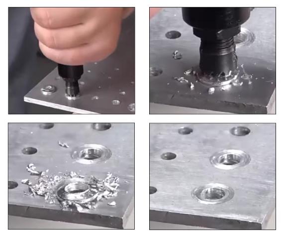 Comment retirer un rivet aveugle en acier