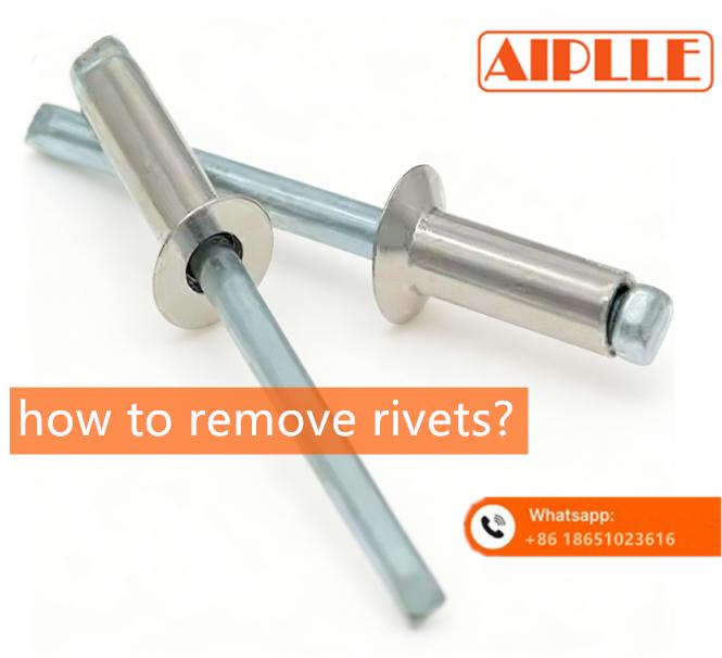 Retrait des rivets aveugles ouverts en acier Aiplle